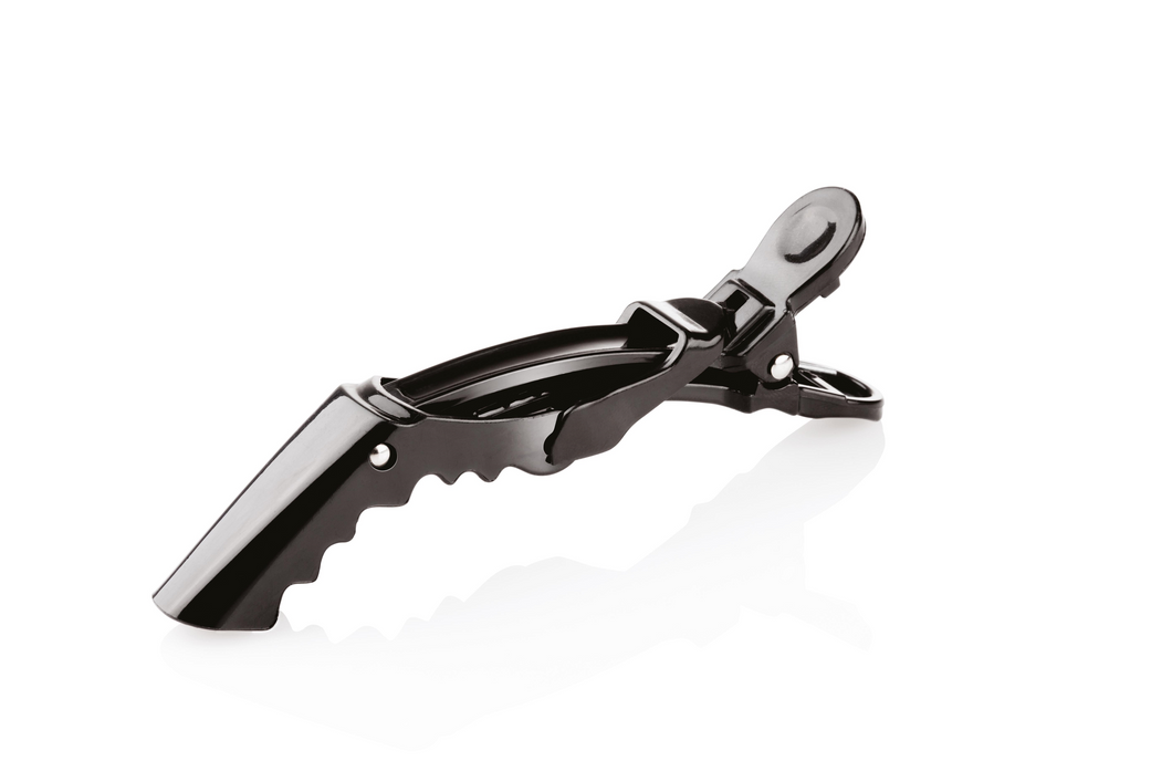 Xanitalia Crocodile Clip 10cm schwarz - 6 Stück
