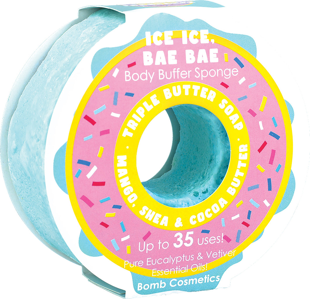 Bomb Cosmetics - Ice, Ice, Bae Bae Donut - Body Buffer